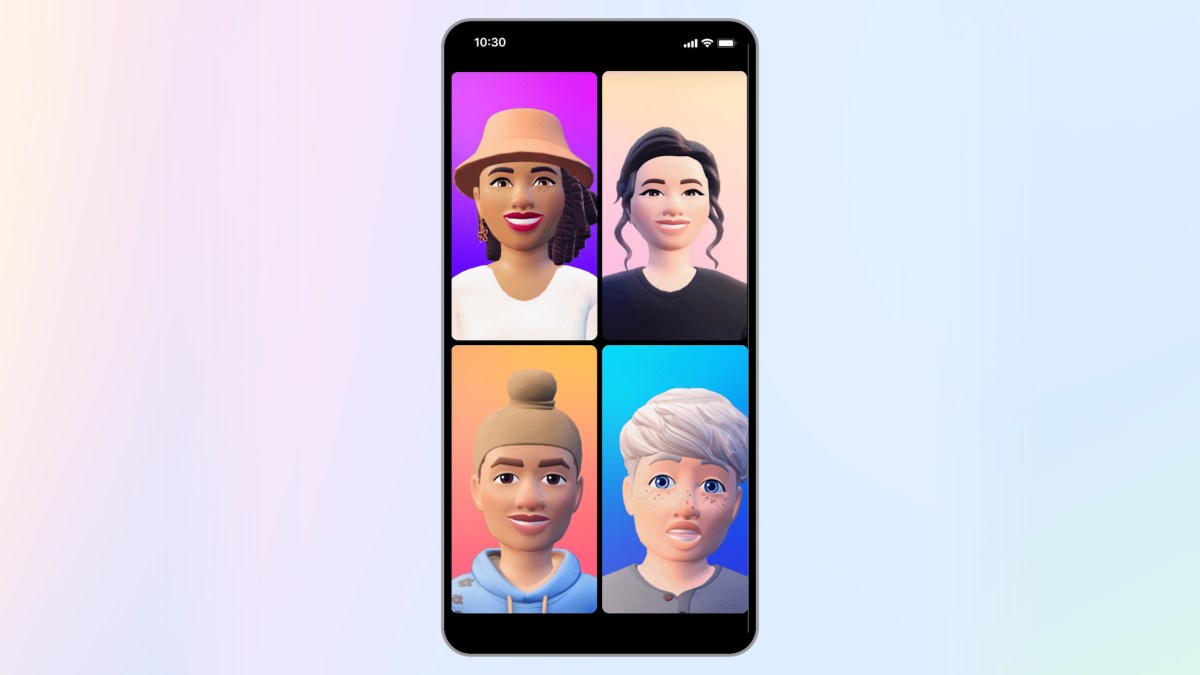 Real-Time Avatar Calls for When You’re Not Camera-Ready and More