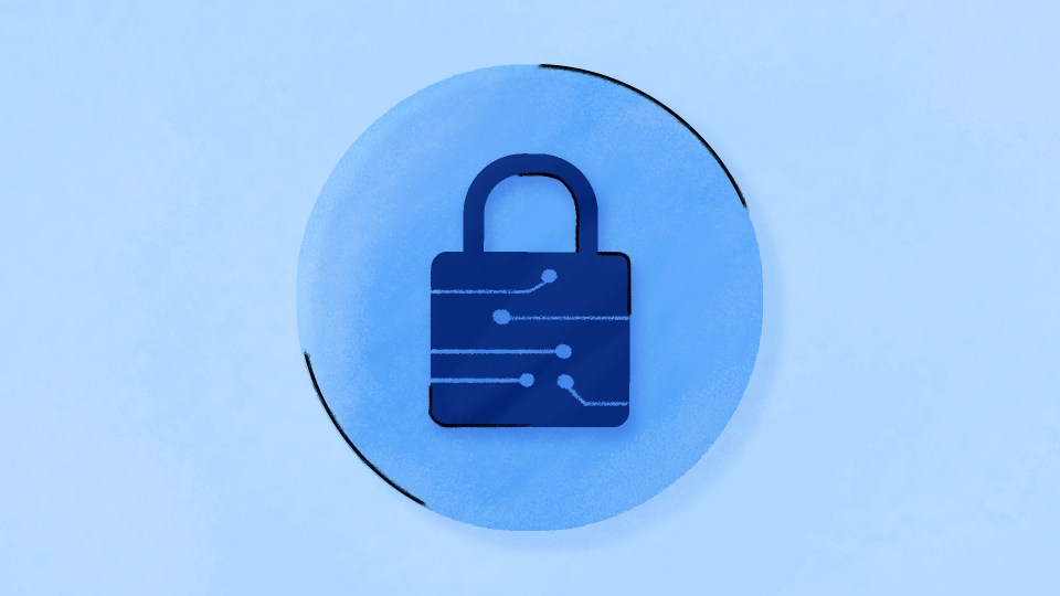 illustration of a security lock