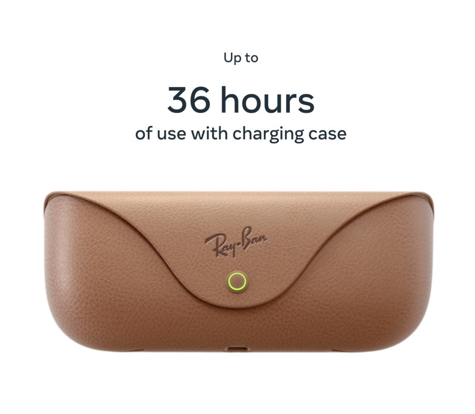 Image showing Ray-Ban Meta smart glasses charging case