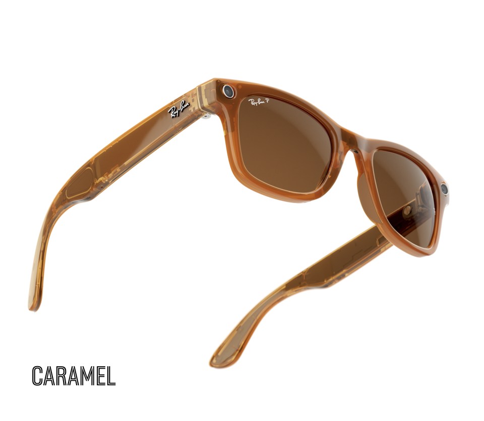 Pametne naočale Ray-Ban Meta u karamel boji