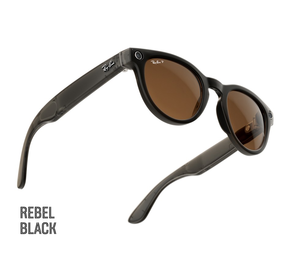 Ray-Ban Meta smart glasses in Rebel Black colorway