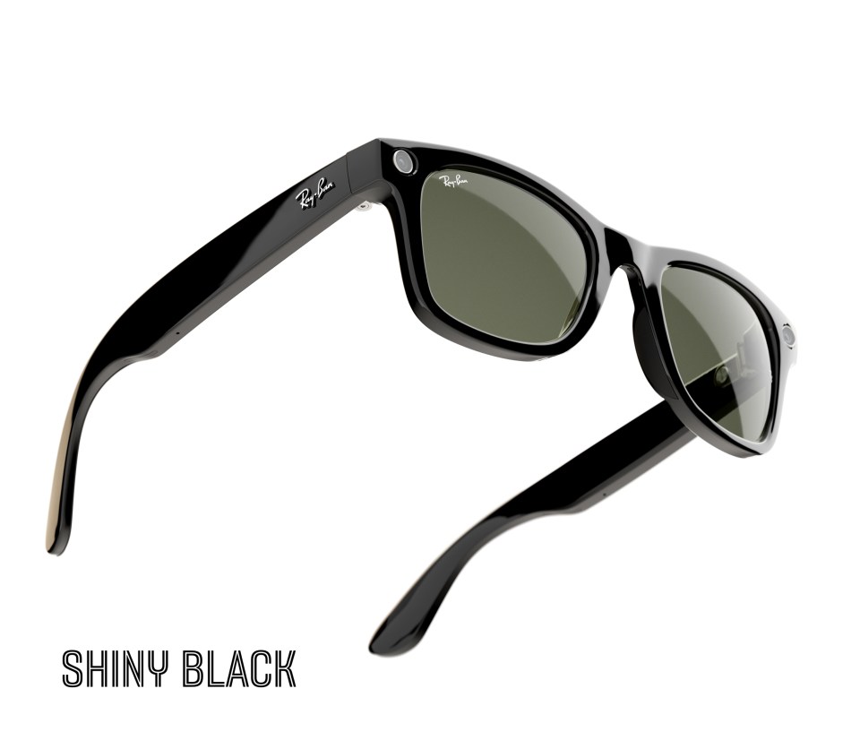 Ray-Ban Meta smart glasses in Shiny Black colorway