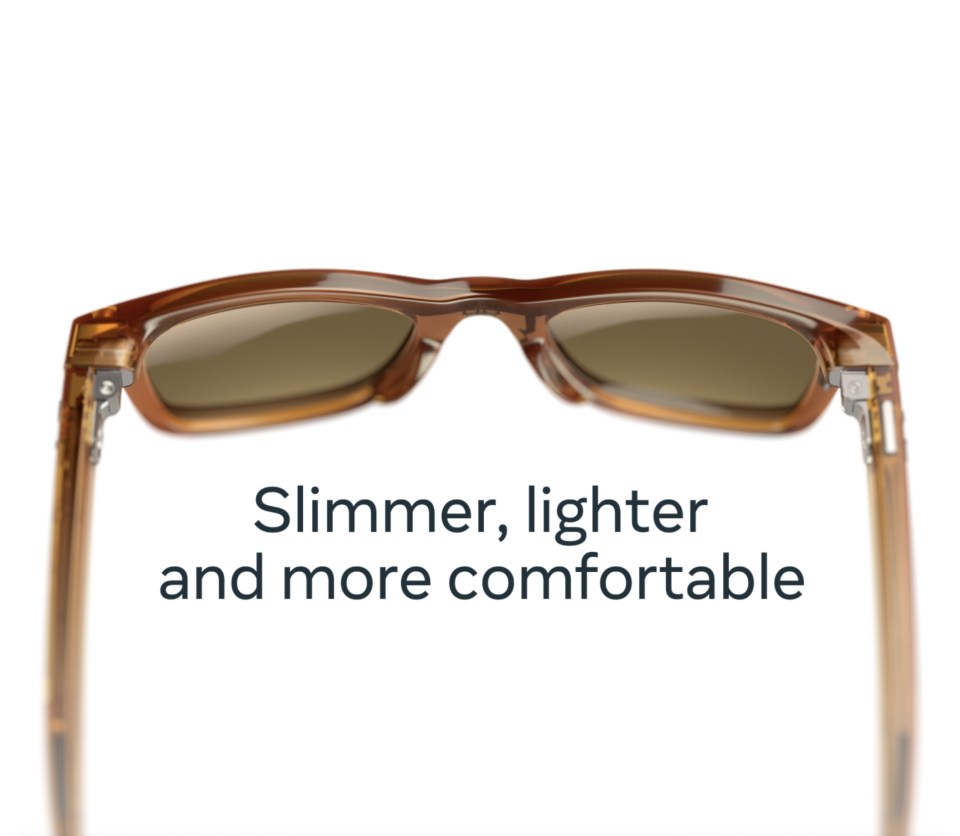Image showing slimmer, lighter Ray-Ban Meta smart glasses