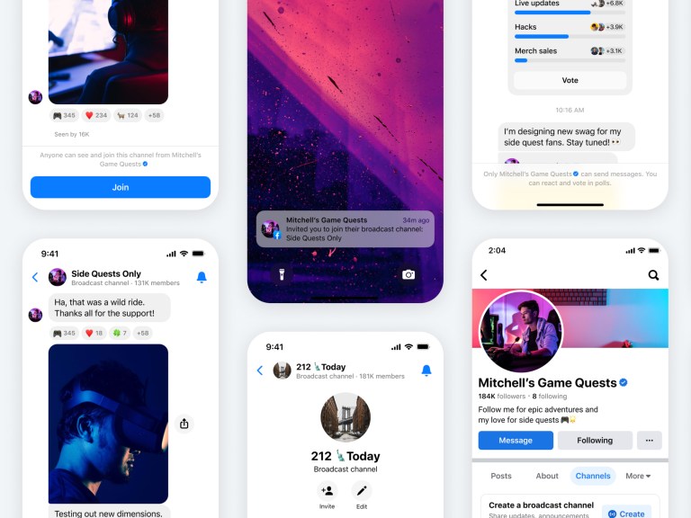 facebook news: Introducing Broadcast Channels on Facebook and Messenger