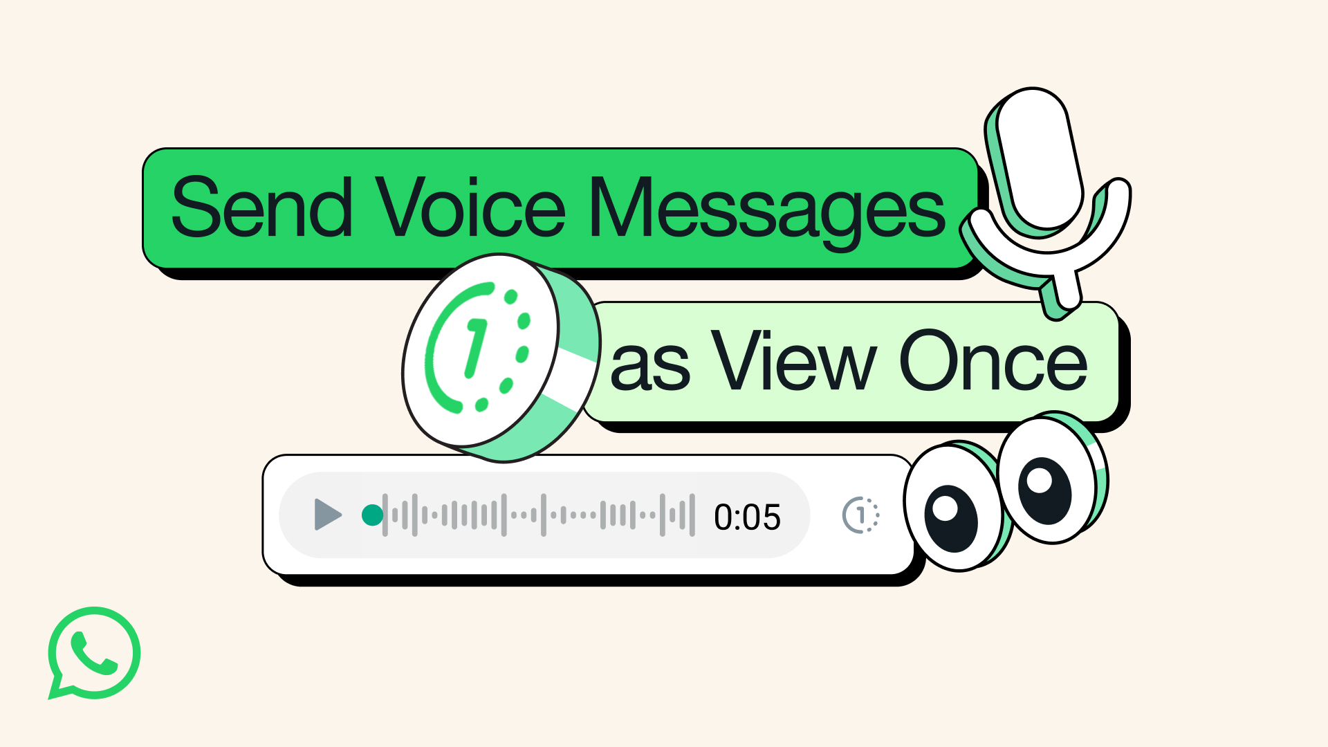 Image of View Once Voice Message on WhatsApp