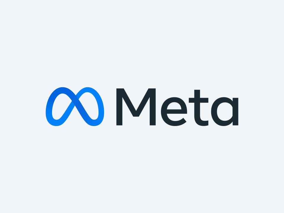 An image of the Meta logo.