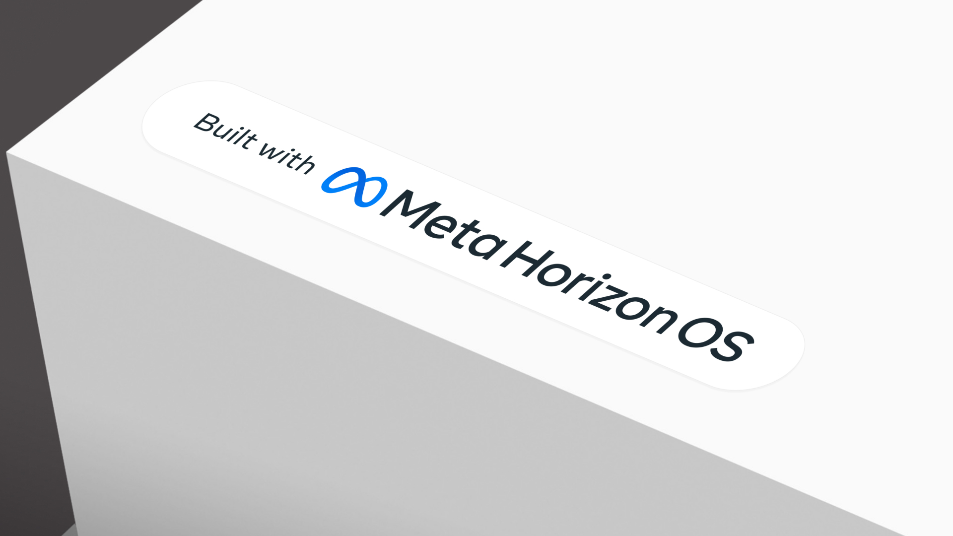 Image showing a box labeled "Built with Meta Horizon OS"