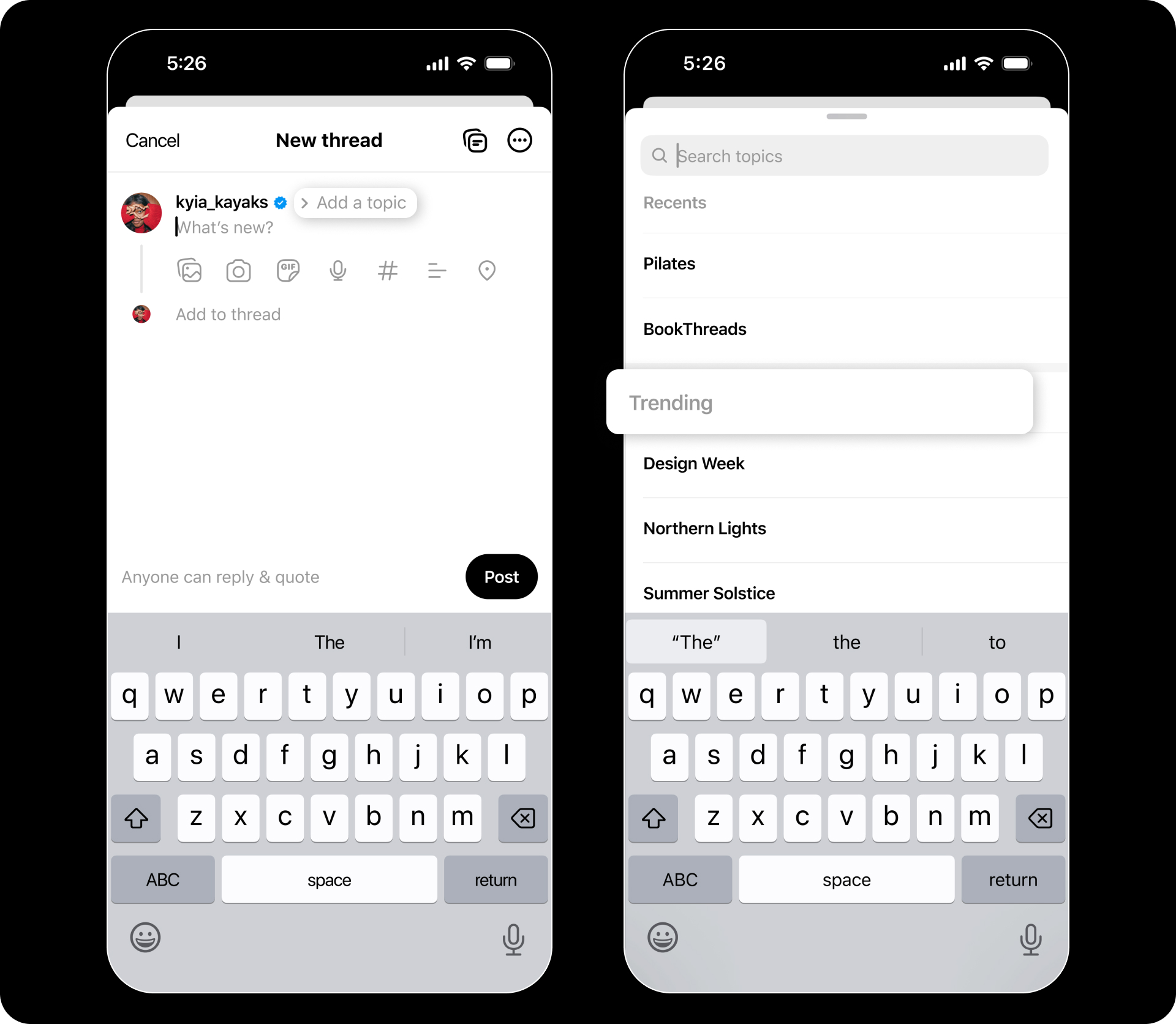 Threads、カスタムフィードをデフォルトのフィードとして設定可能に ー プロフィールへのトピック追加など多数の新機能を発表