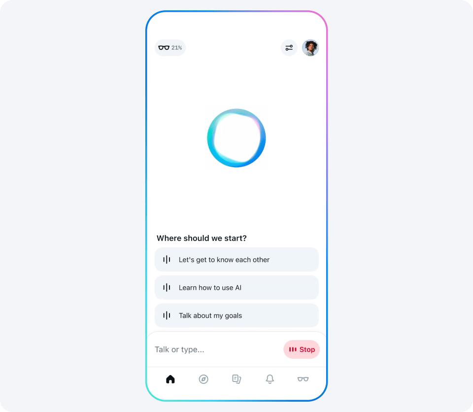 Screen showing the Meta AI toggle function