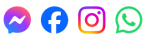 Messenger, Facebook, Instagram, and WhatsApp logos