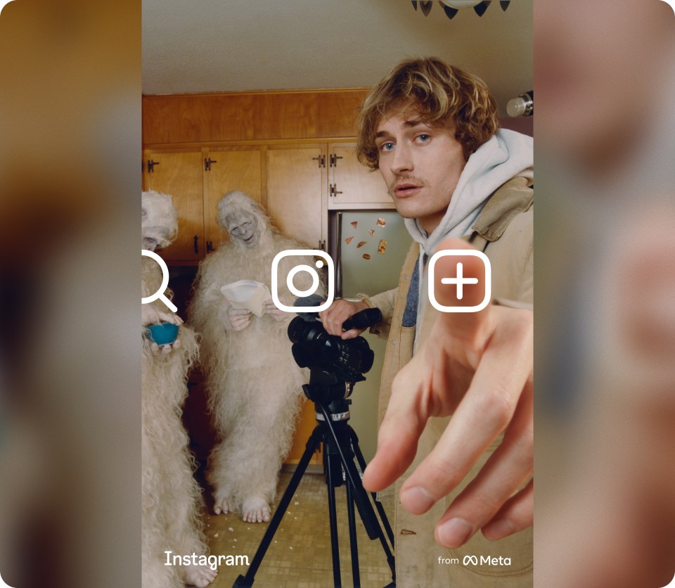 Cole Bennett with Instagram logo and icons