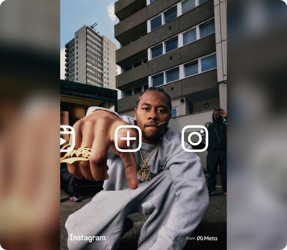 Clint 419 with Instagram logo and icons
