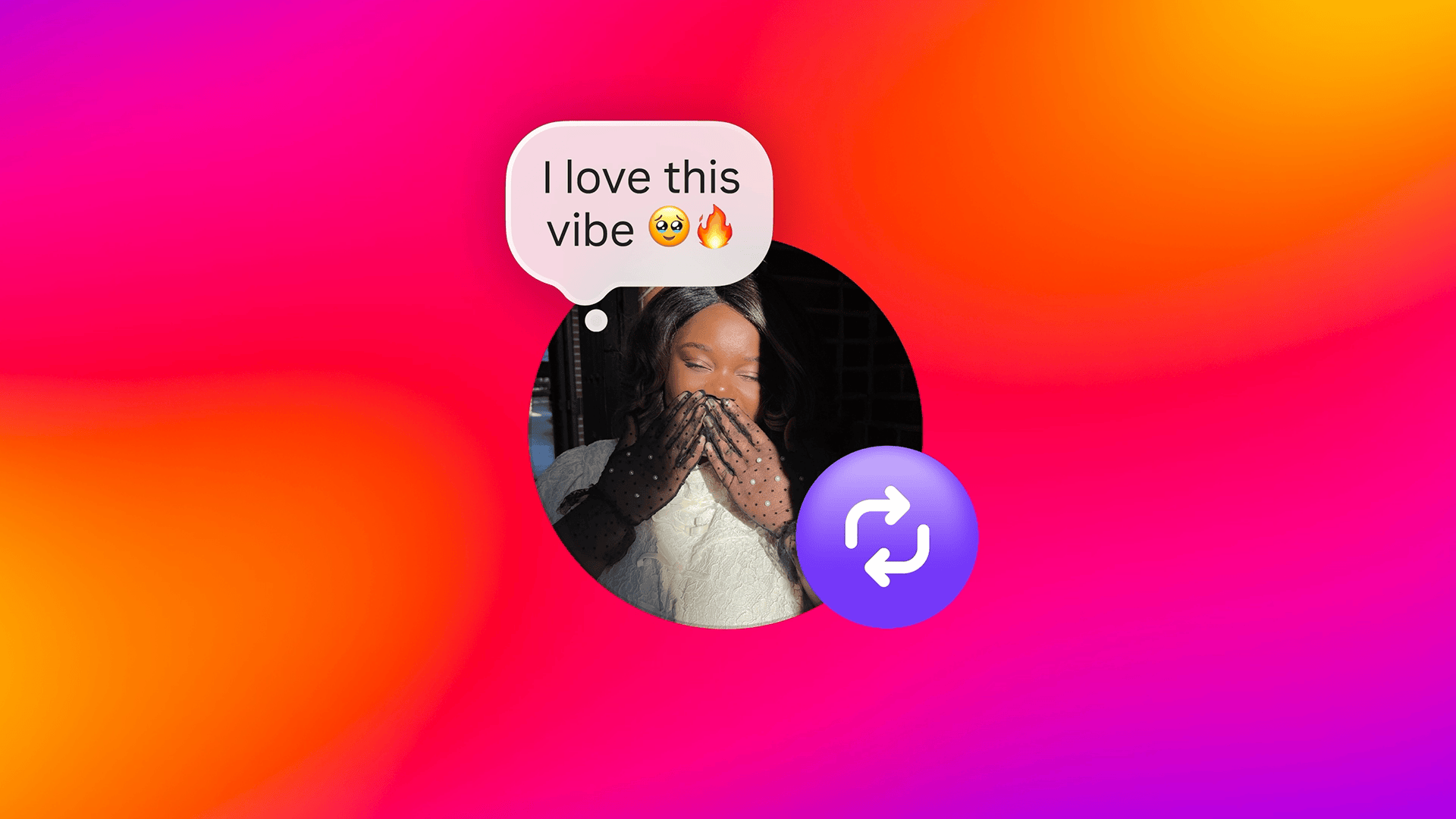 A gif showing previews of the Reels and Friends features that will help you connect on Instagram