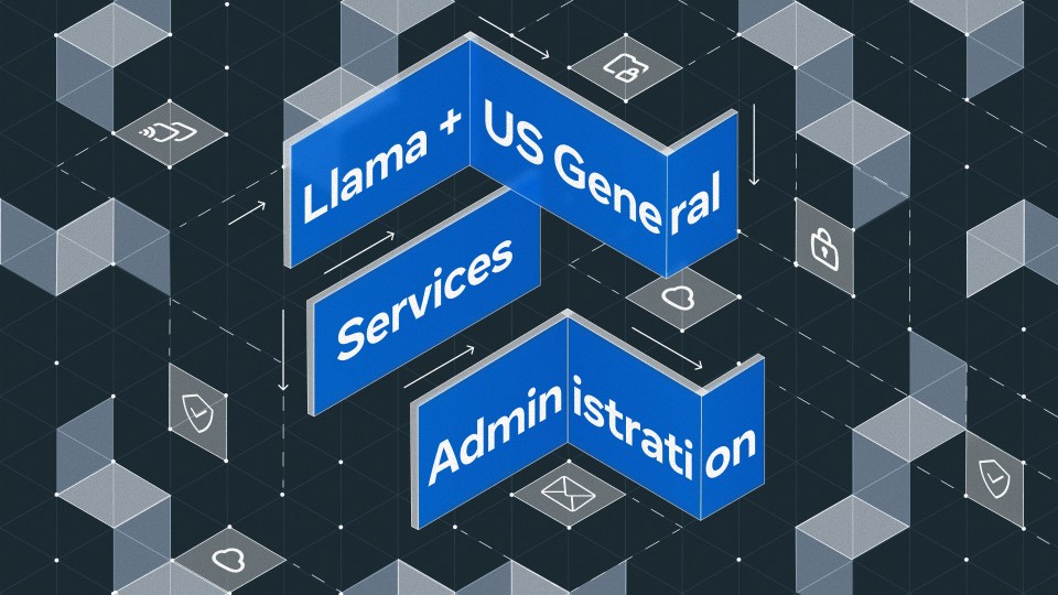 Llama x GSA partnership graphic