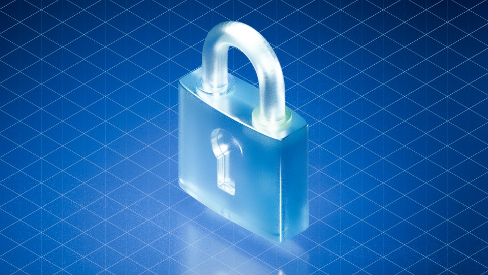 Image of a blue lock