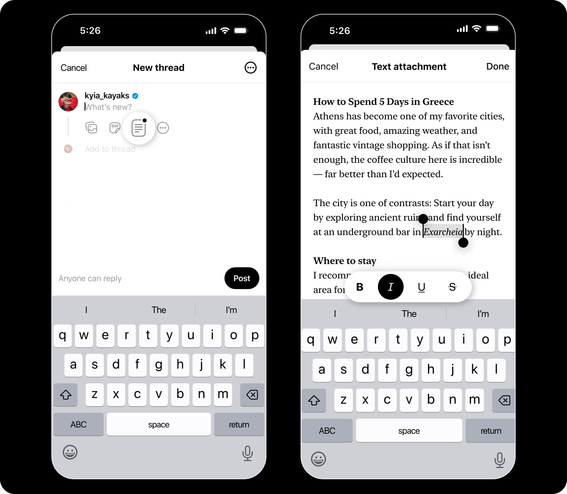 Threads、最大1万文字まで投稿出来る「添付テキスト」機能を正式に導入