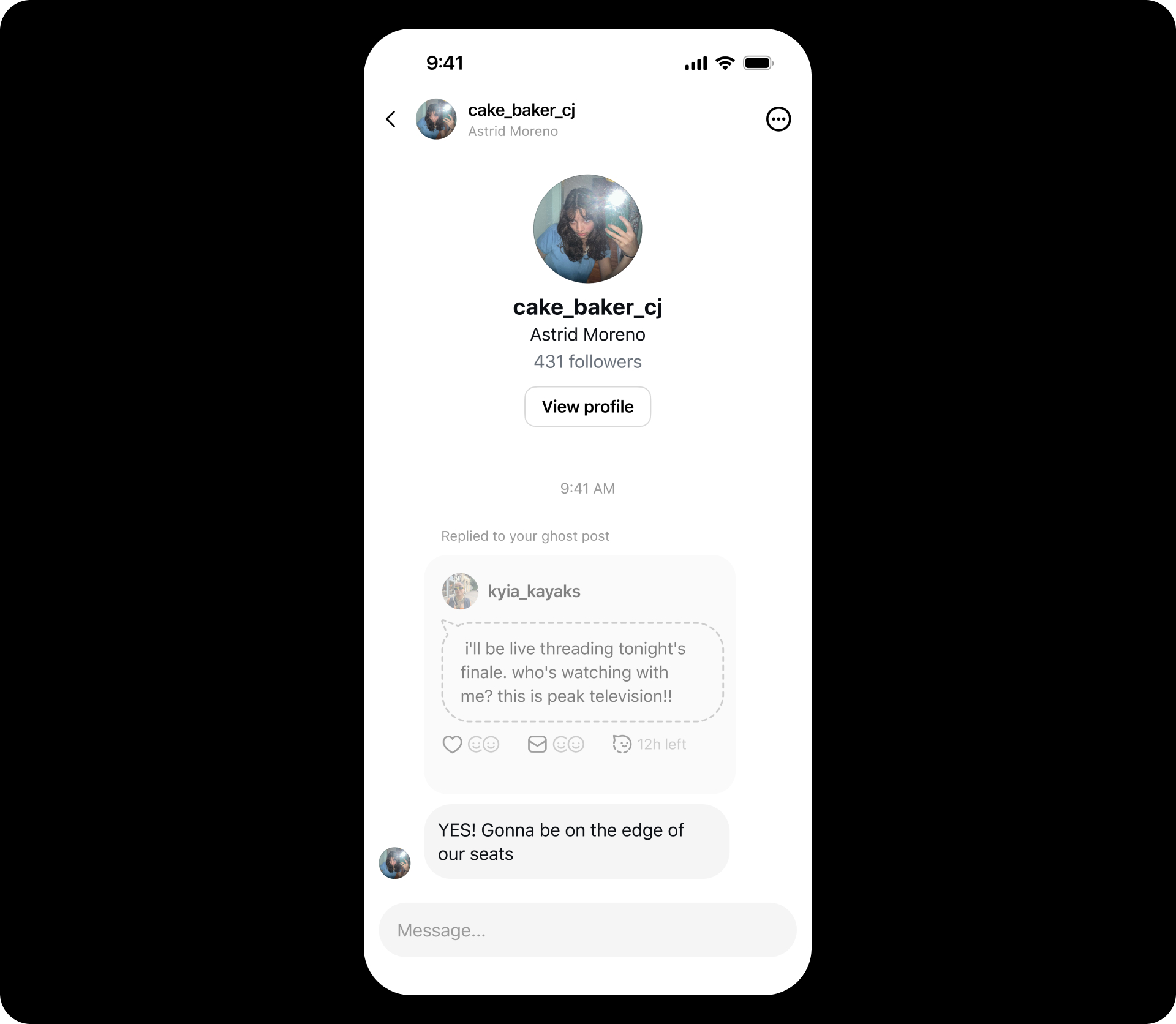 Ghost posts UI