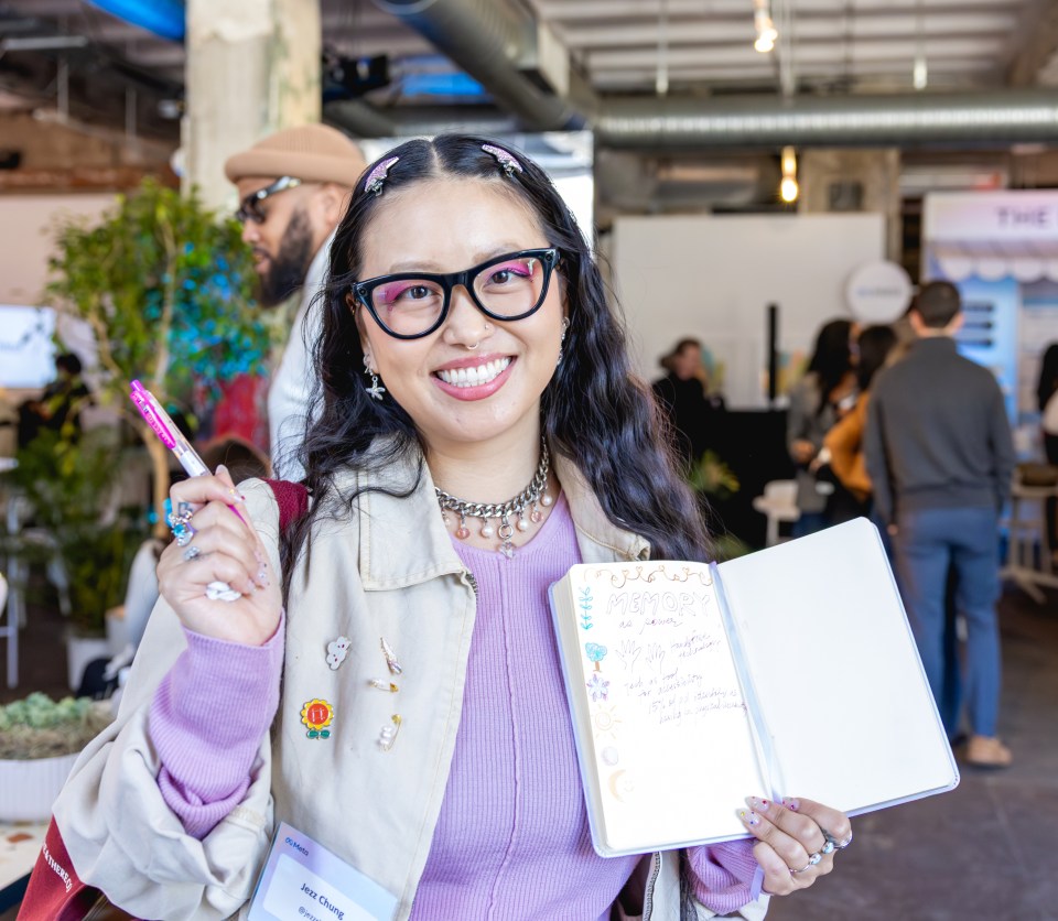 Photo of Jezz Chung wearing Meta AI glasses