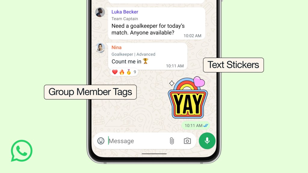 Customize Your WhatsApp Group Chats With New Member Tags, Text Stickers ...