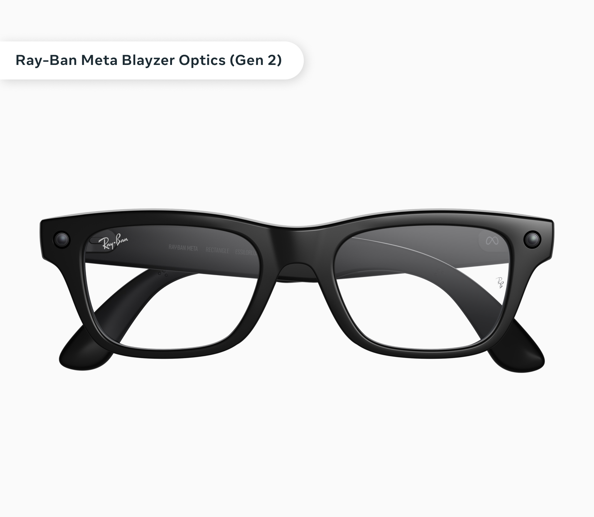 A photo of the Ray-Ban Meta Blayzer Optics (Gen 2) glasses.