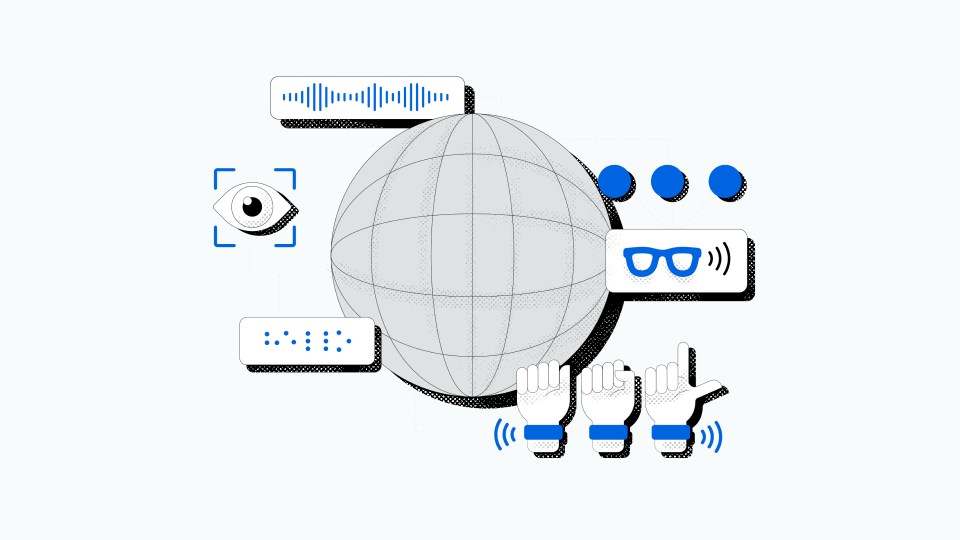 Accessibility icons illustration