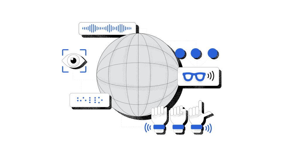Accessibility icons illustration
