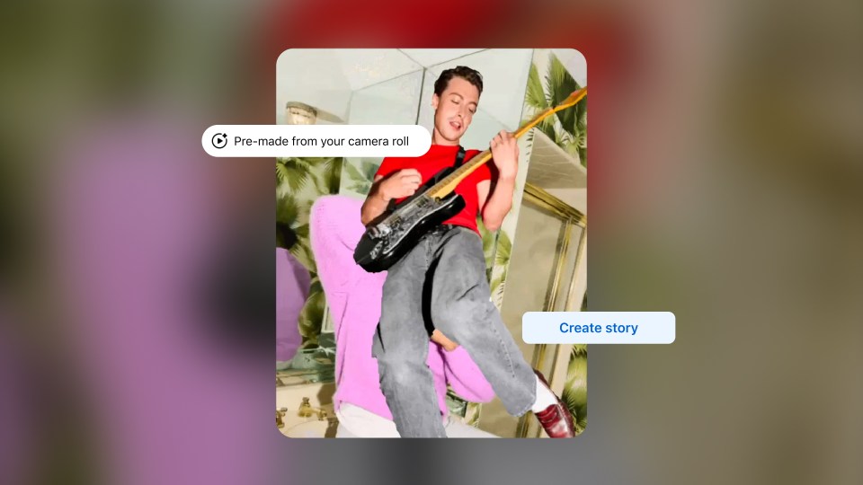 GIF showing a collage of camera sharing suggestions