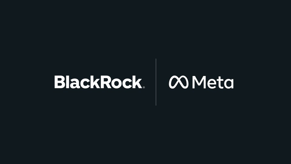 BlackRock and Meta logos