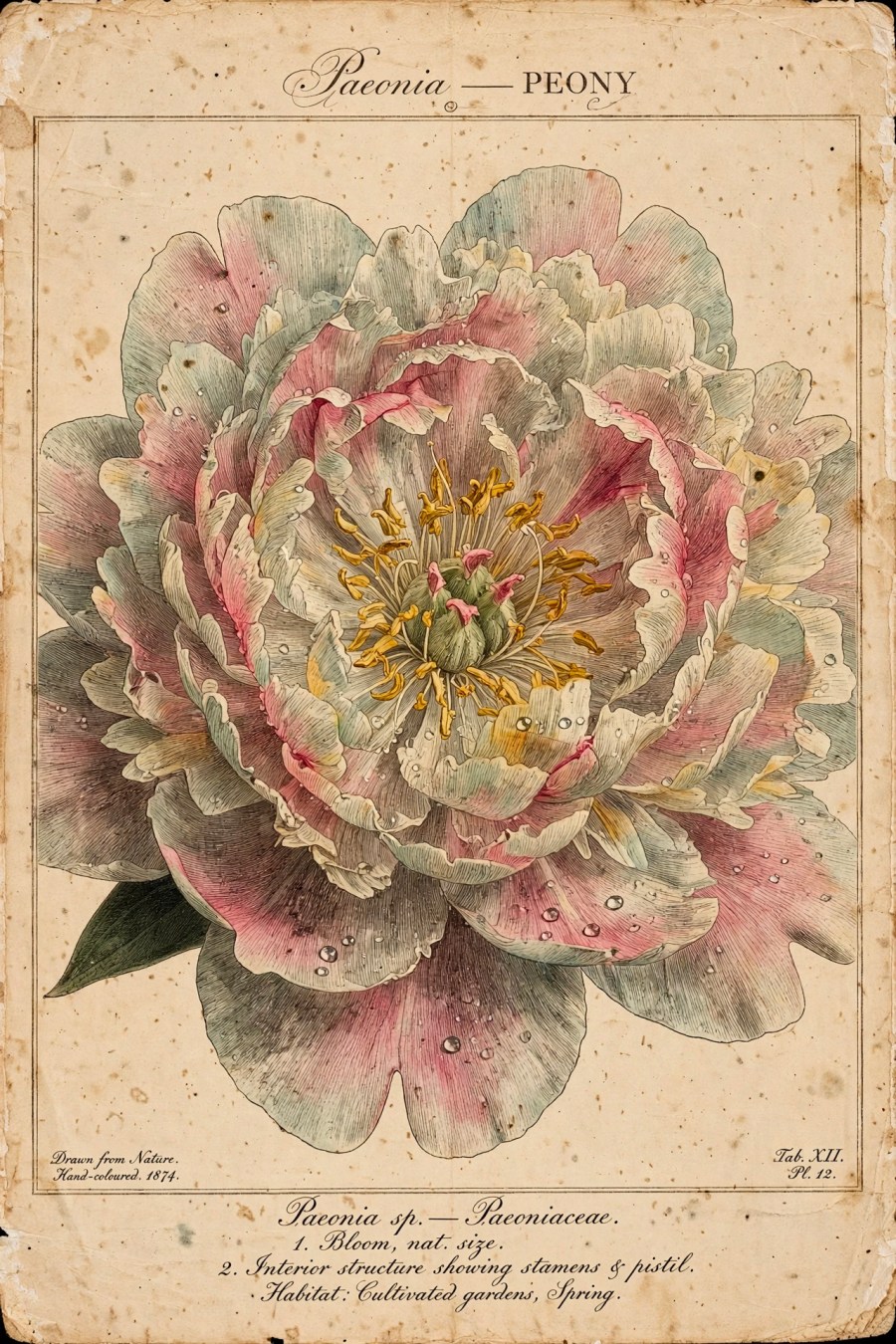 A detailed 19th-century botanical engraving