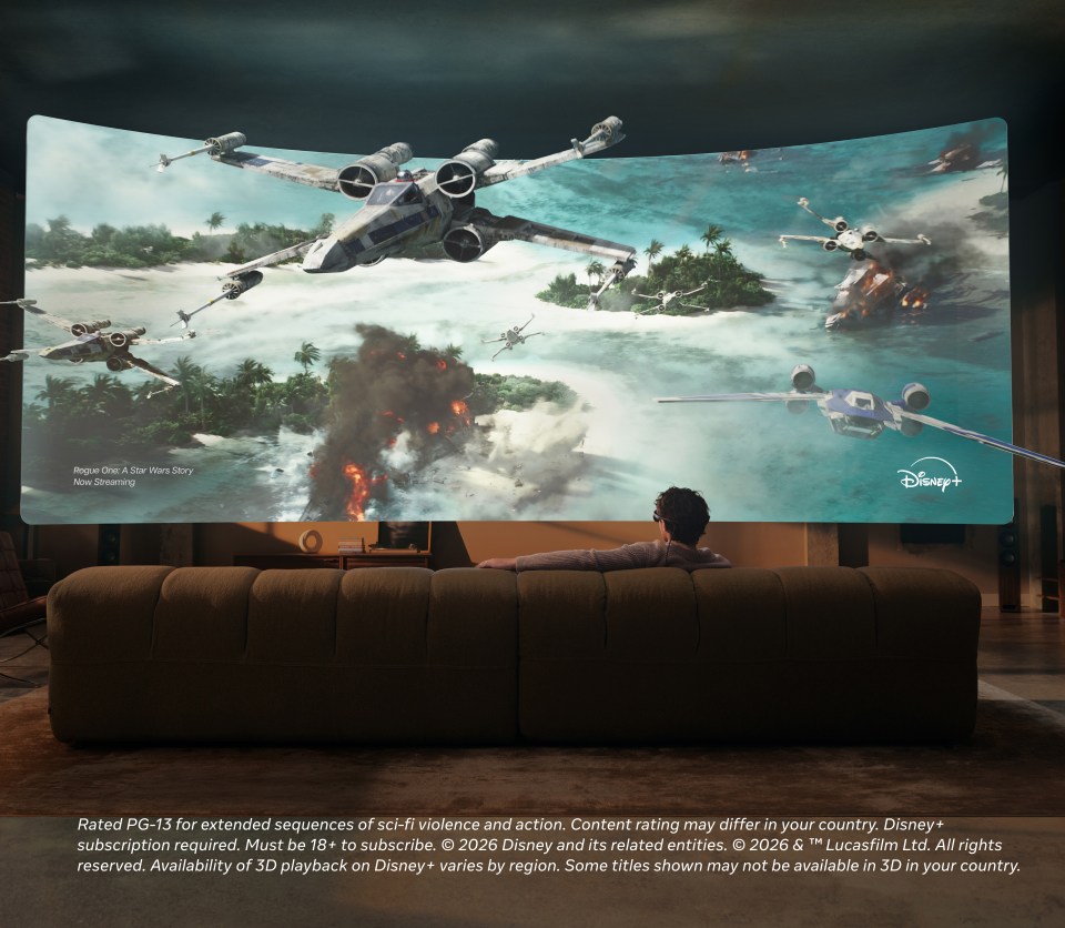 Image of person watching 3D movie
